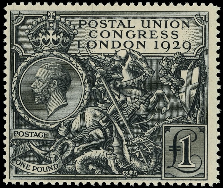 1929 PUC £1 black