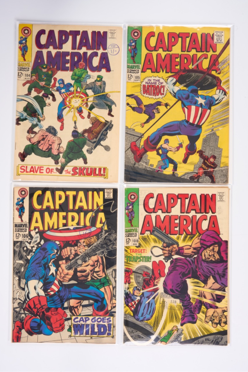 Captain America Silver Age (Marvel Comics, 1968) Bundle of 4
