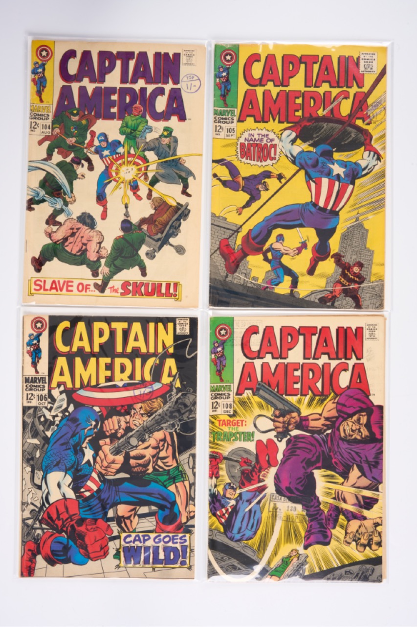 Captain America Silver Age (Marvel Comics, 1968) Bundle of 4