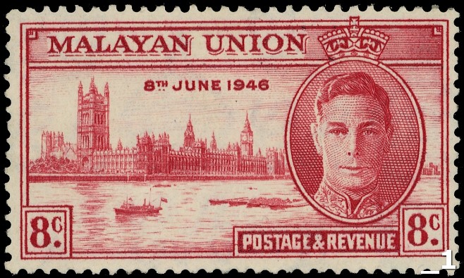 Malayan Union 8c Victory...