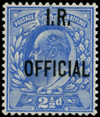 Great Britain 1902 2½d Ultramarine (I.R....