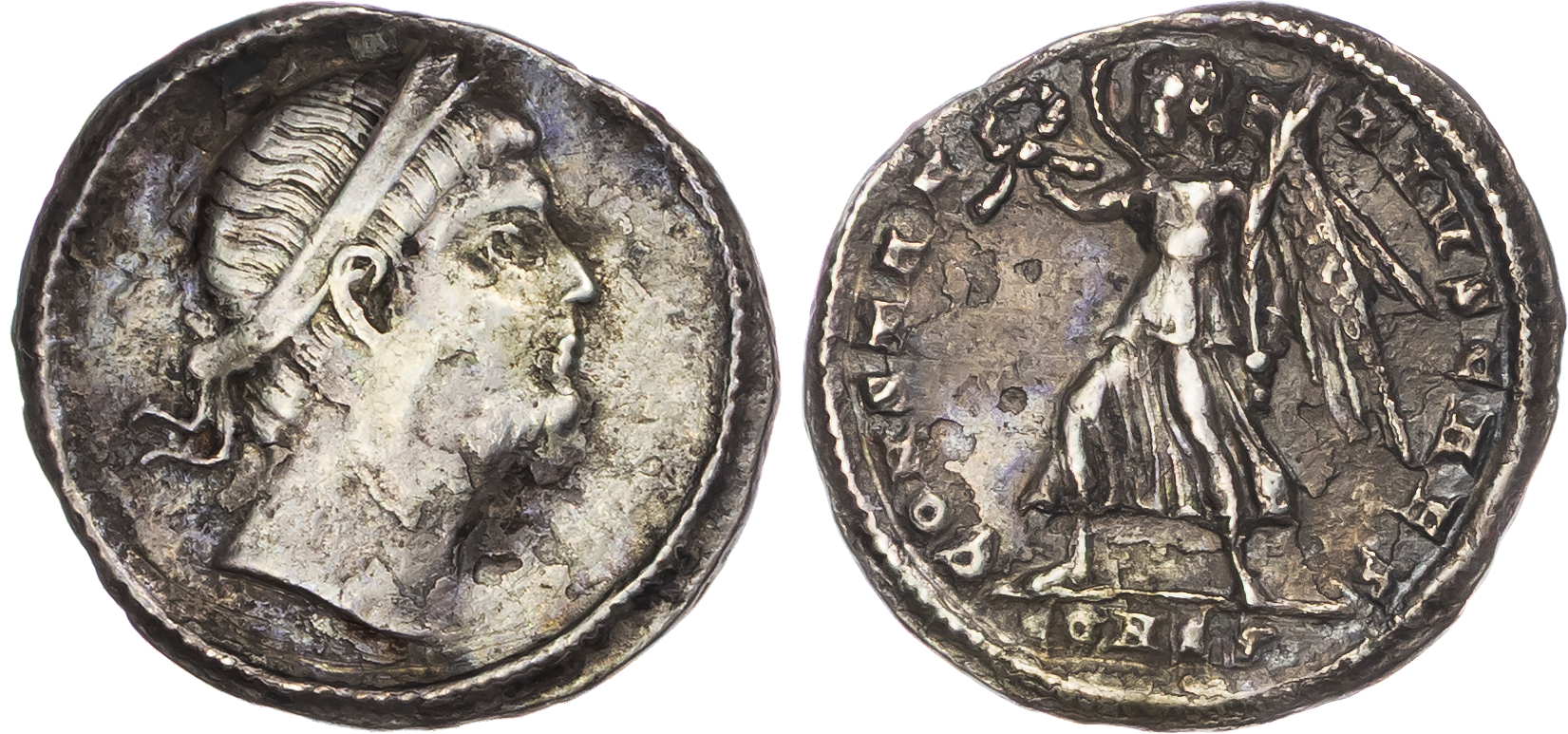 Constantius II (as Caesar, AD 324-337) AR Siliqua, Constantinople, AD 336, 2.99g.