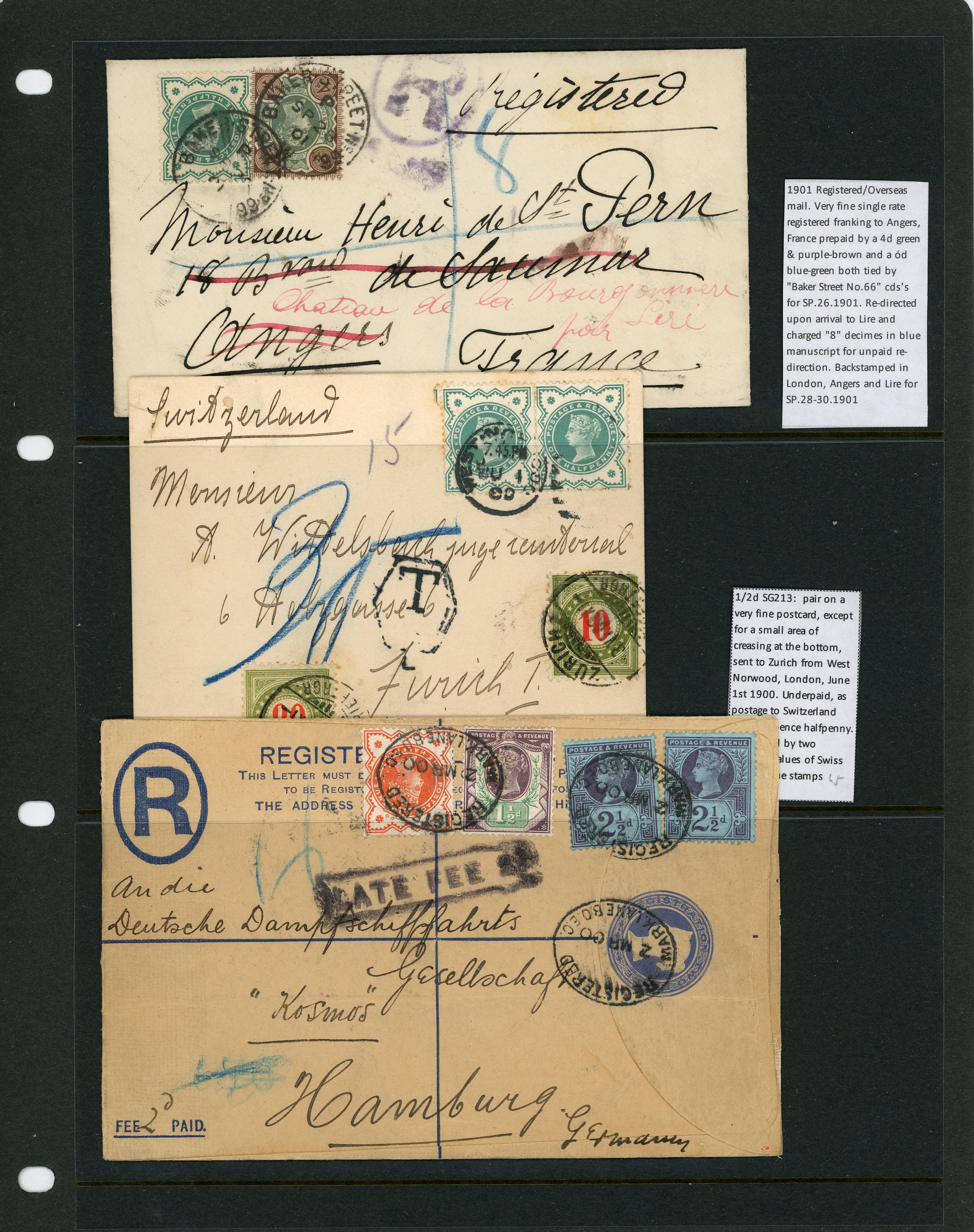 Postal History. 1900-1 group of...