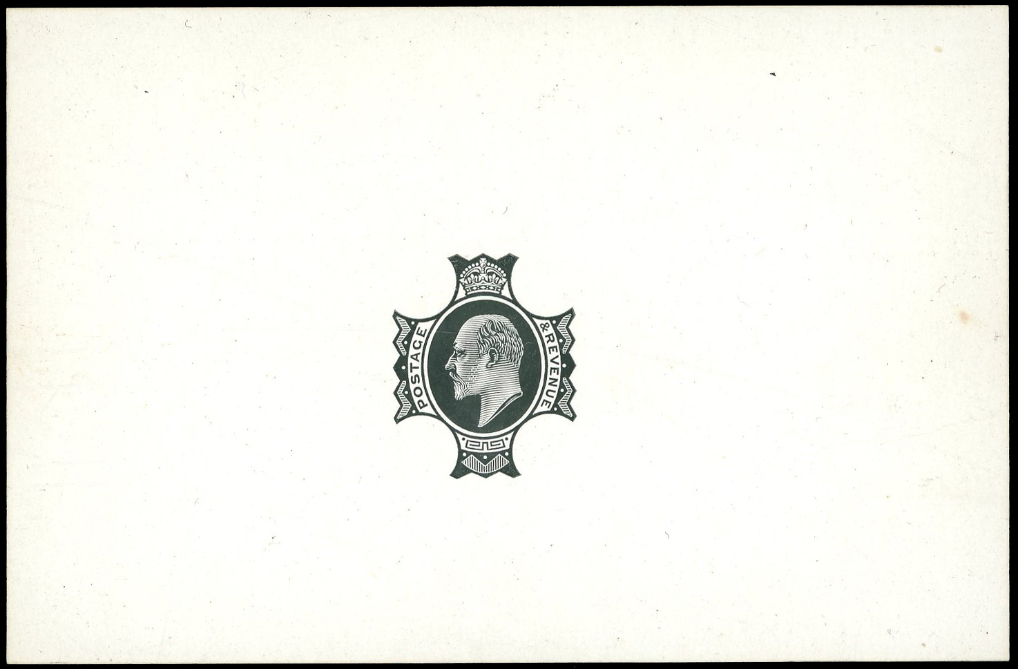 1908 4d Die proof (Head Plate). Very fine example printed in black on white glazed card (92 x 60mm)....