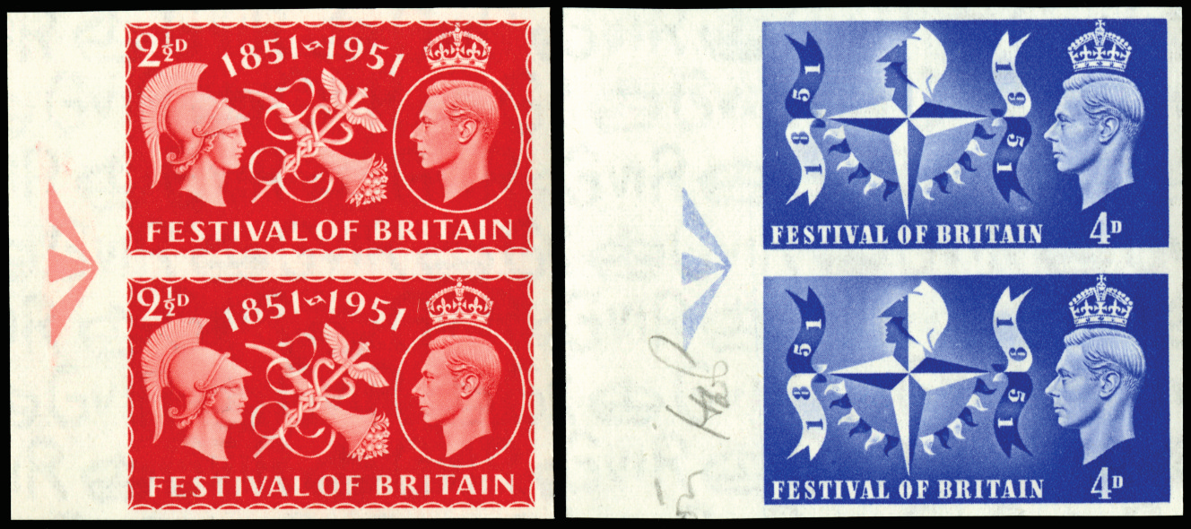 Great Britain 1951 (UNUSED) SG513/4var