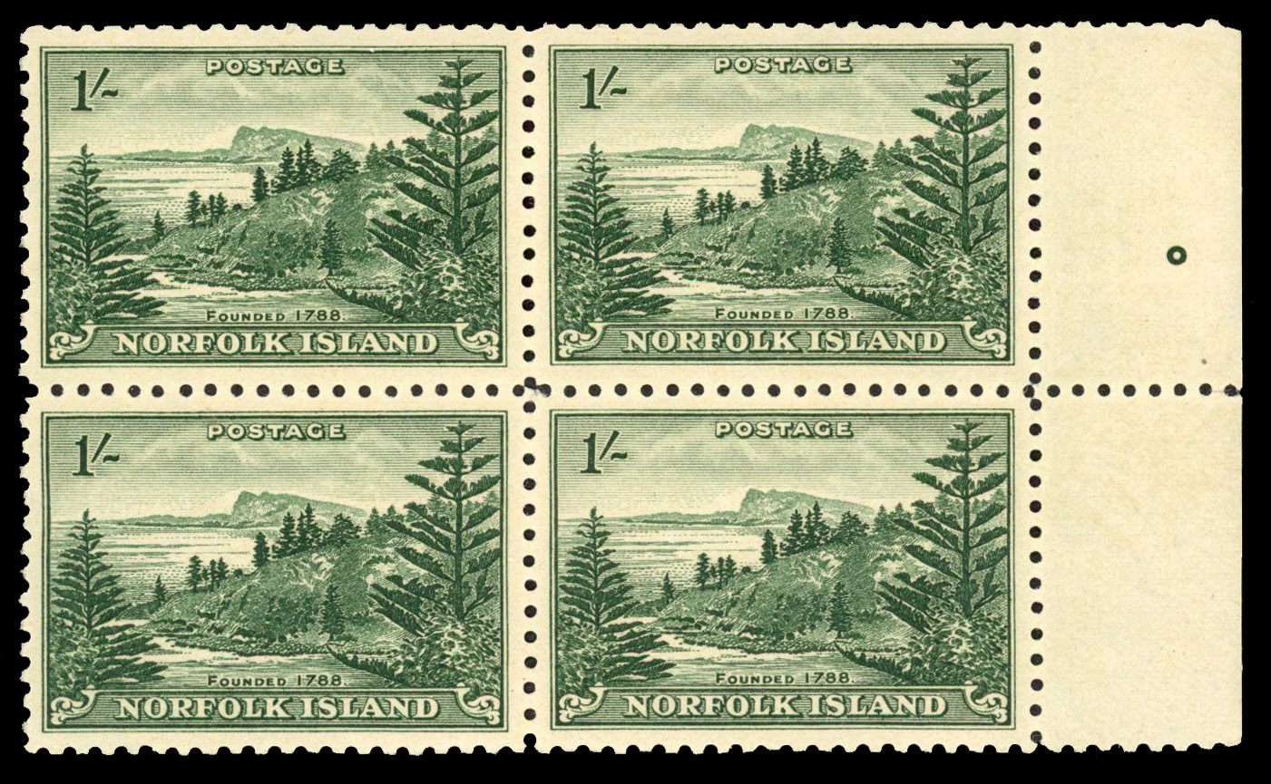 Norfolk Islands SG 11 var block mint