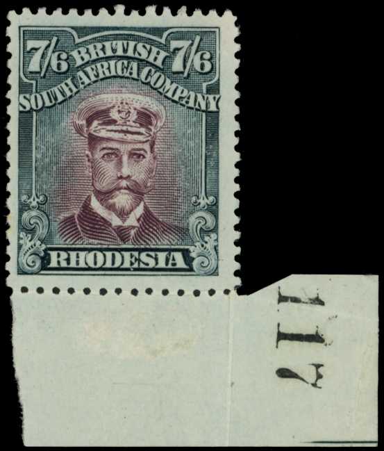 1922-4 7/6d Head Die IIIB, perf 14, white...