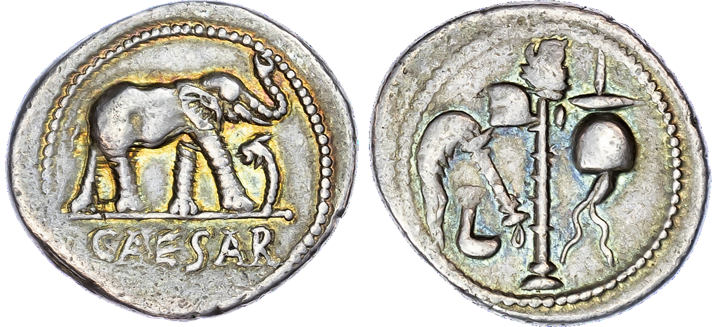 Julius Caesar (49-48 BC) AR Denarius