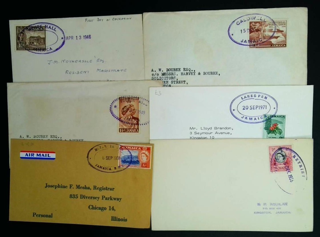 1880-1980 circa postmark collection mainly...