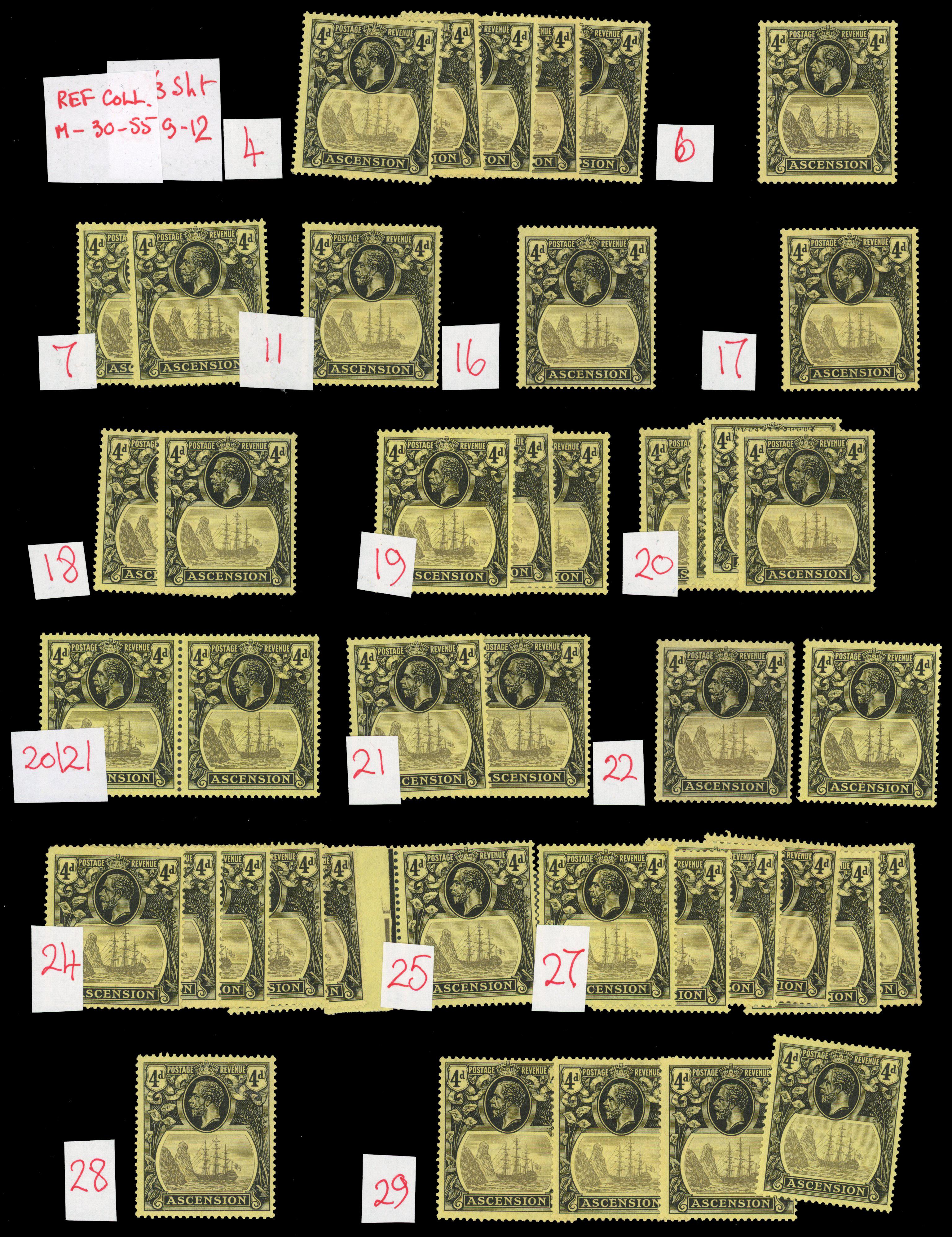 Ascension SG 15 positioned examples mint