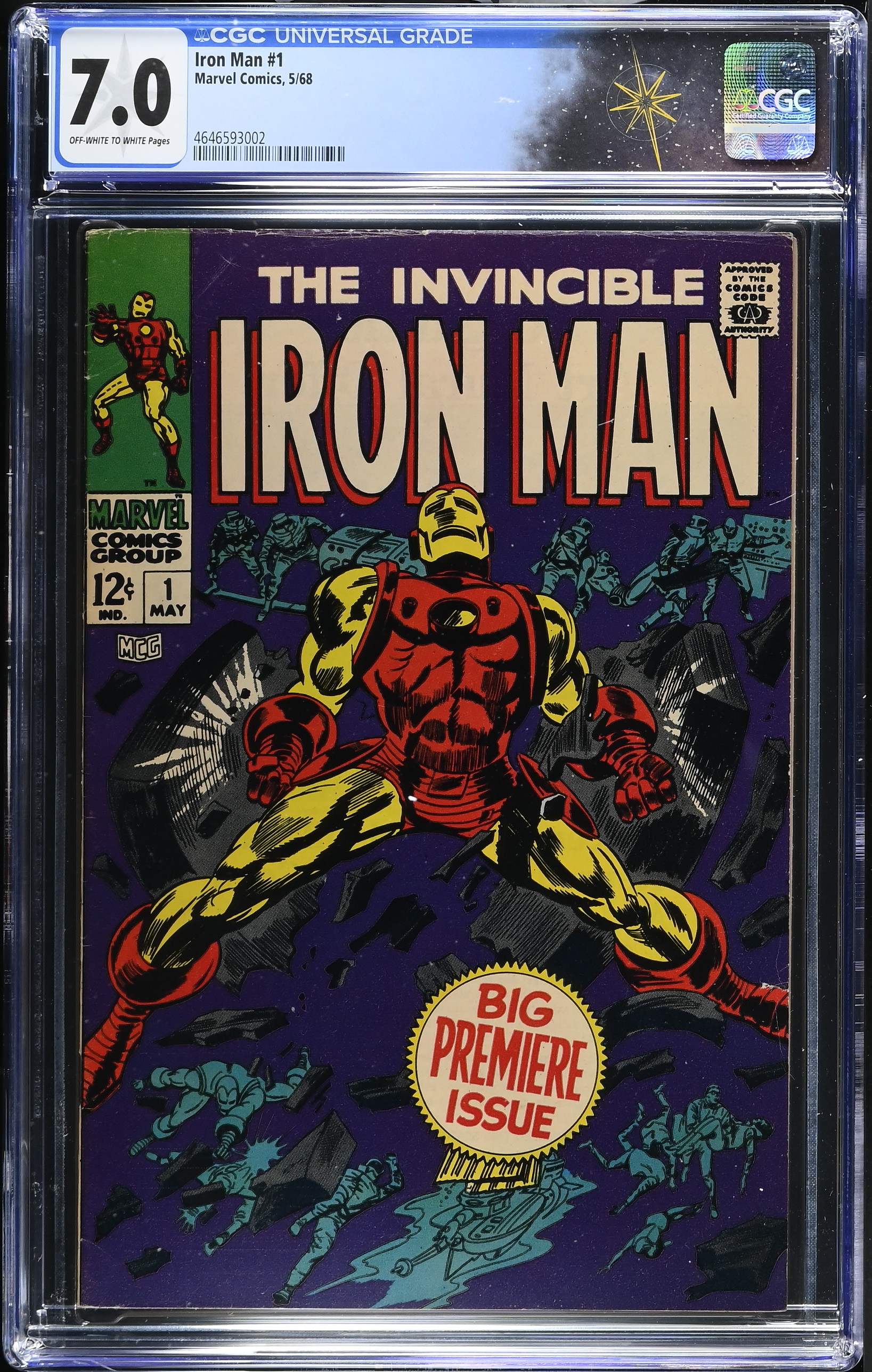 Iron Man #1 (Marvel Comics, 1968) CGC 7.0 - First Issue of Iron Man Titled Series