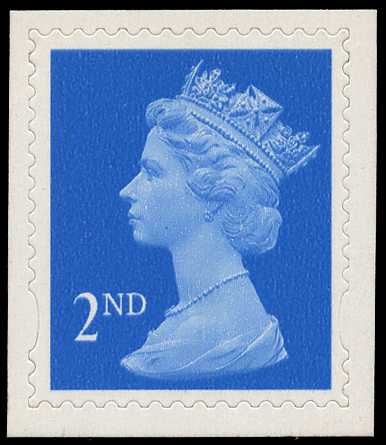 1998 (2nd) bright blue, perf 14½ x 14 die-cut,...