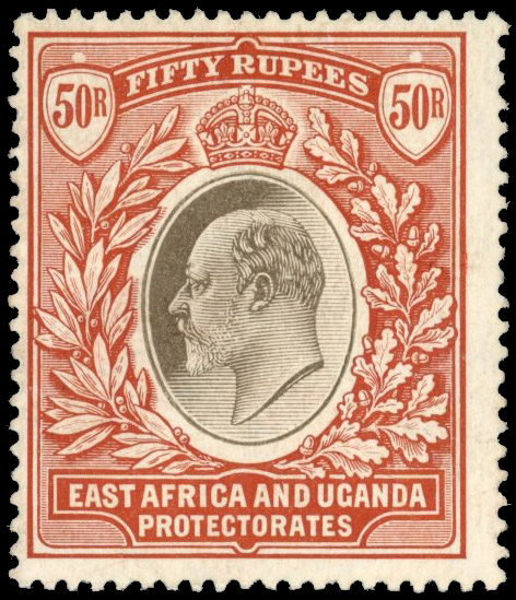 East Africa & Uganda SG 33 1907 50r mint