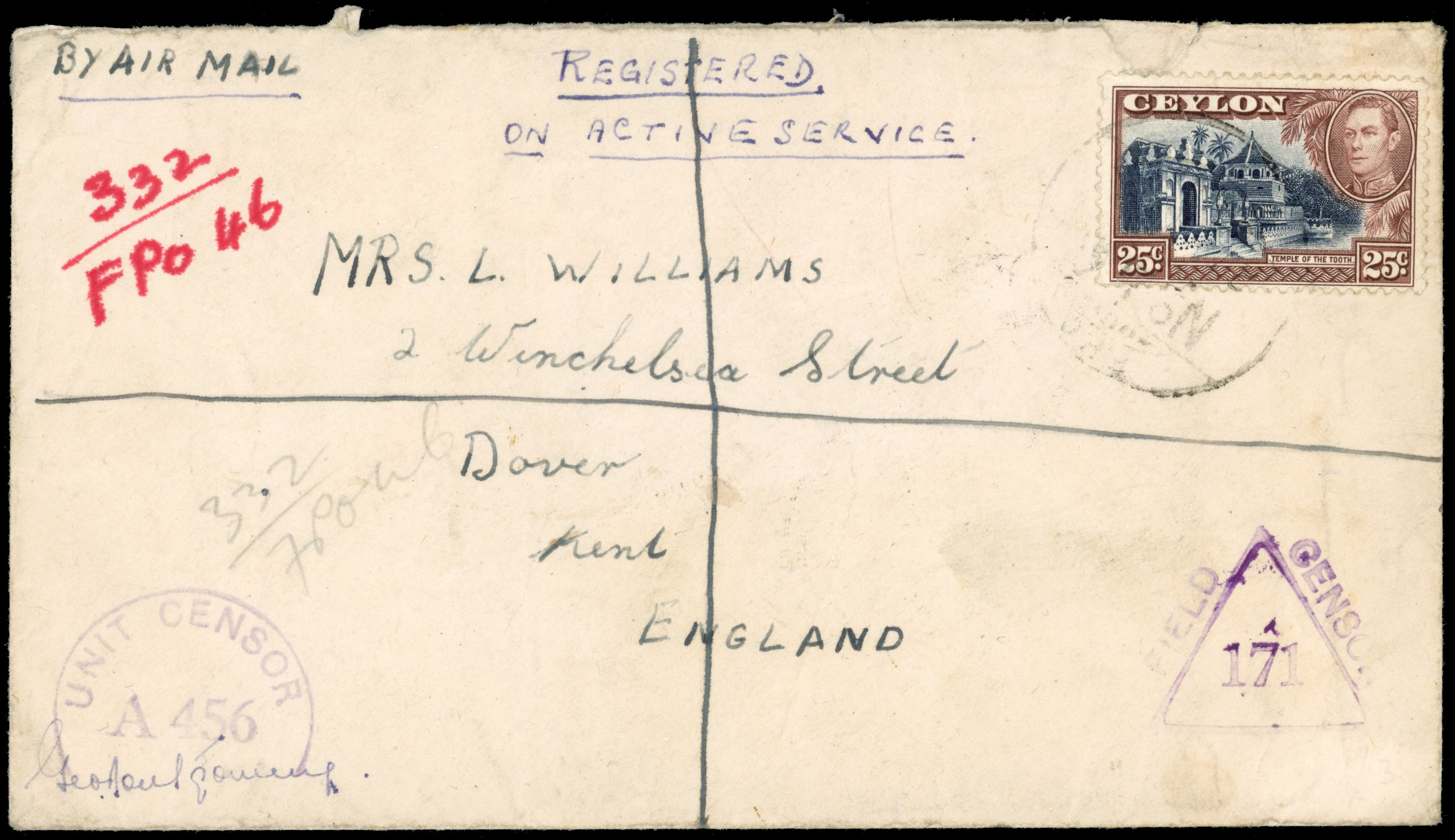 Cocos Islands Forces mail