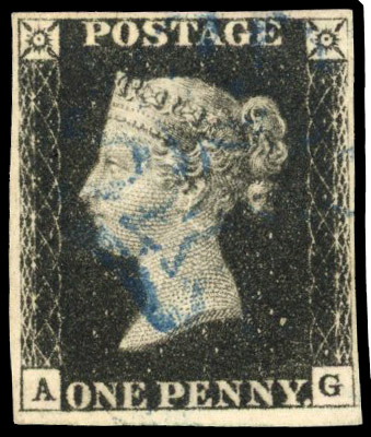 Great Britain SG 1 blue MC