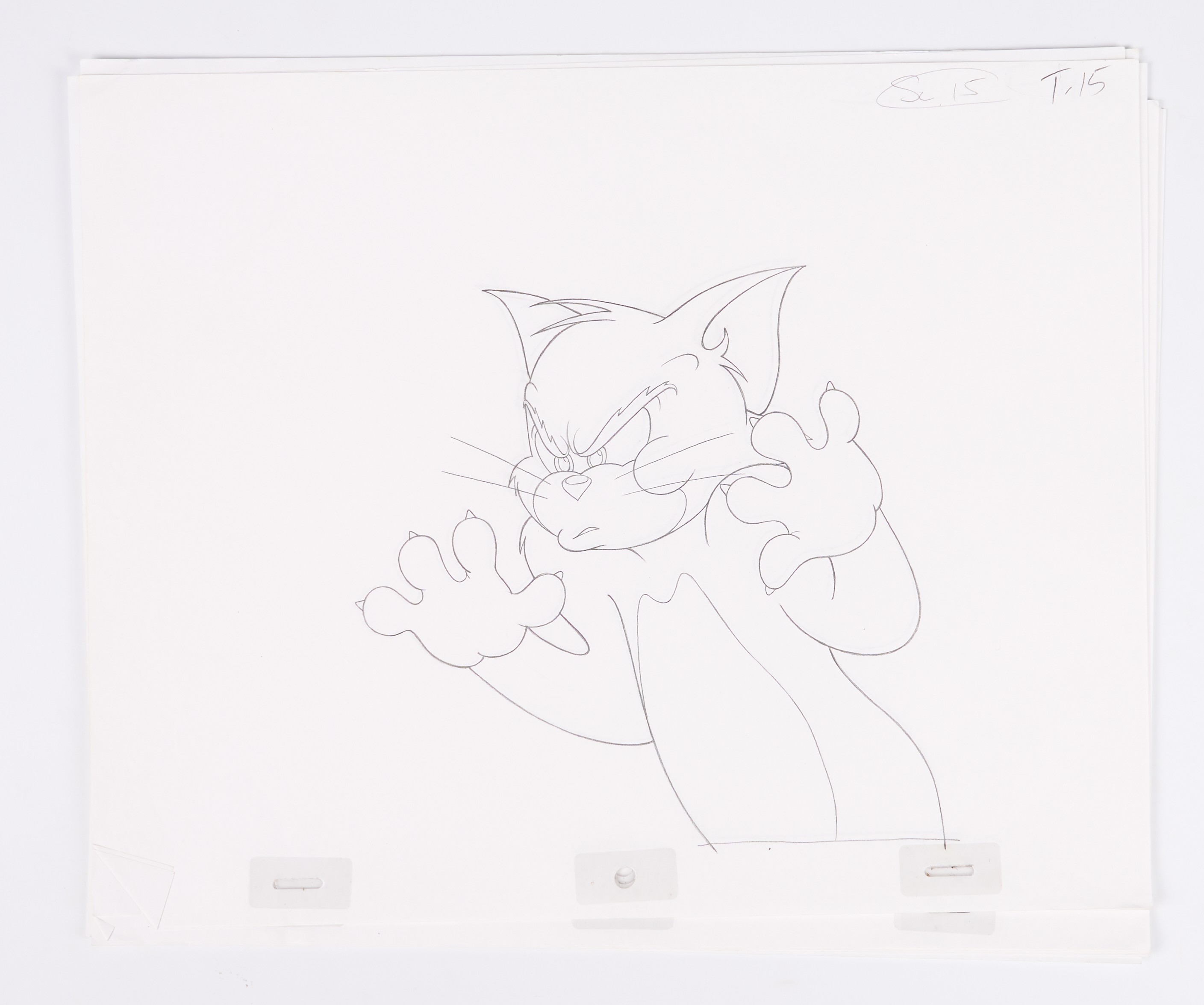 Tom And Jerry Animation Drawings For Ford Mondeo Advert (Large Company, 2003) Approx. 70