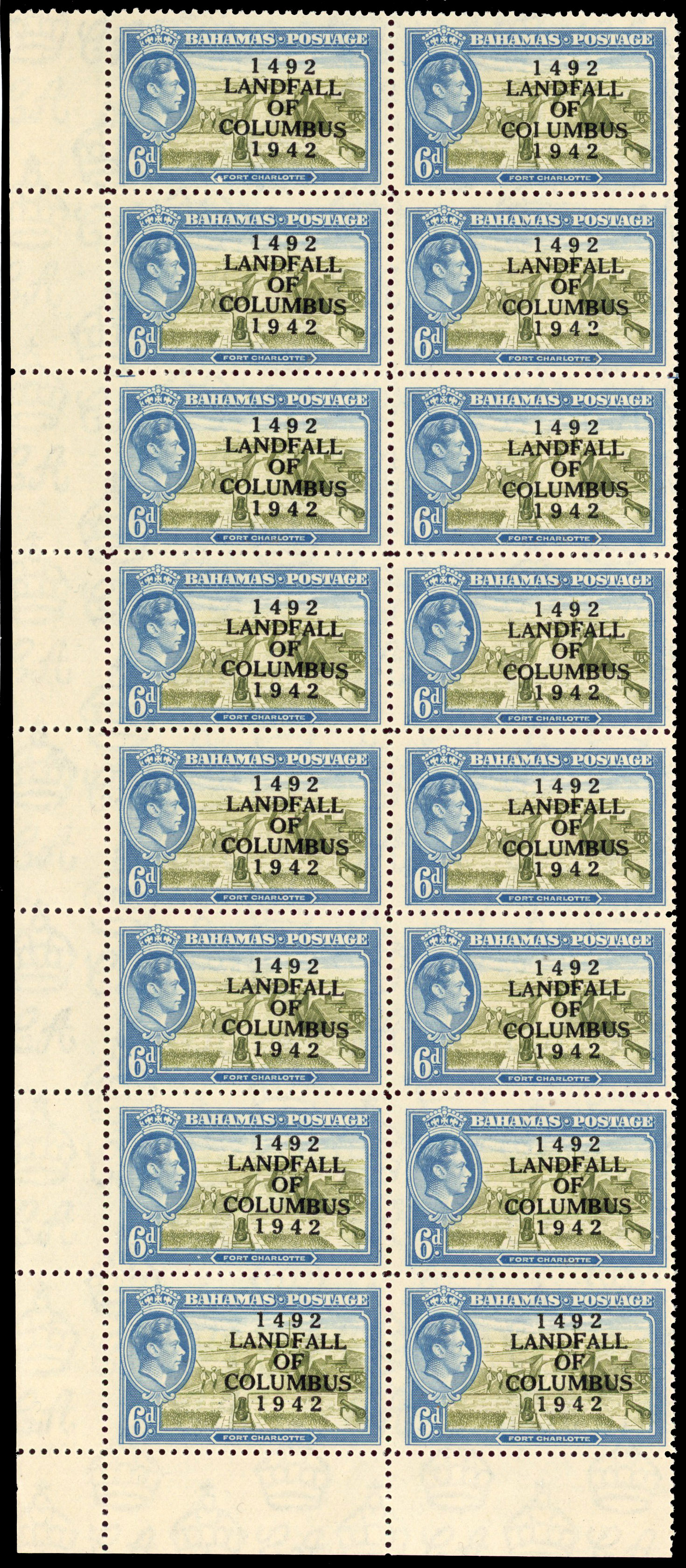 Bahamas SG 169a block mint