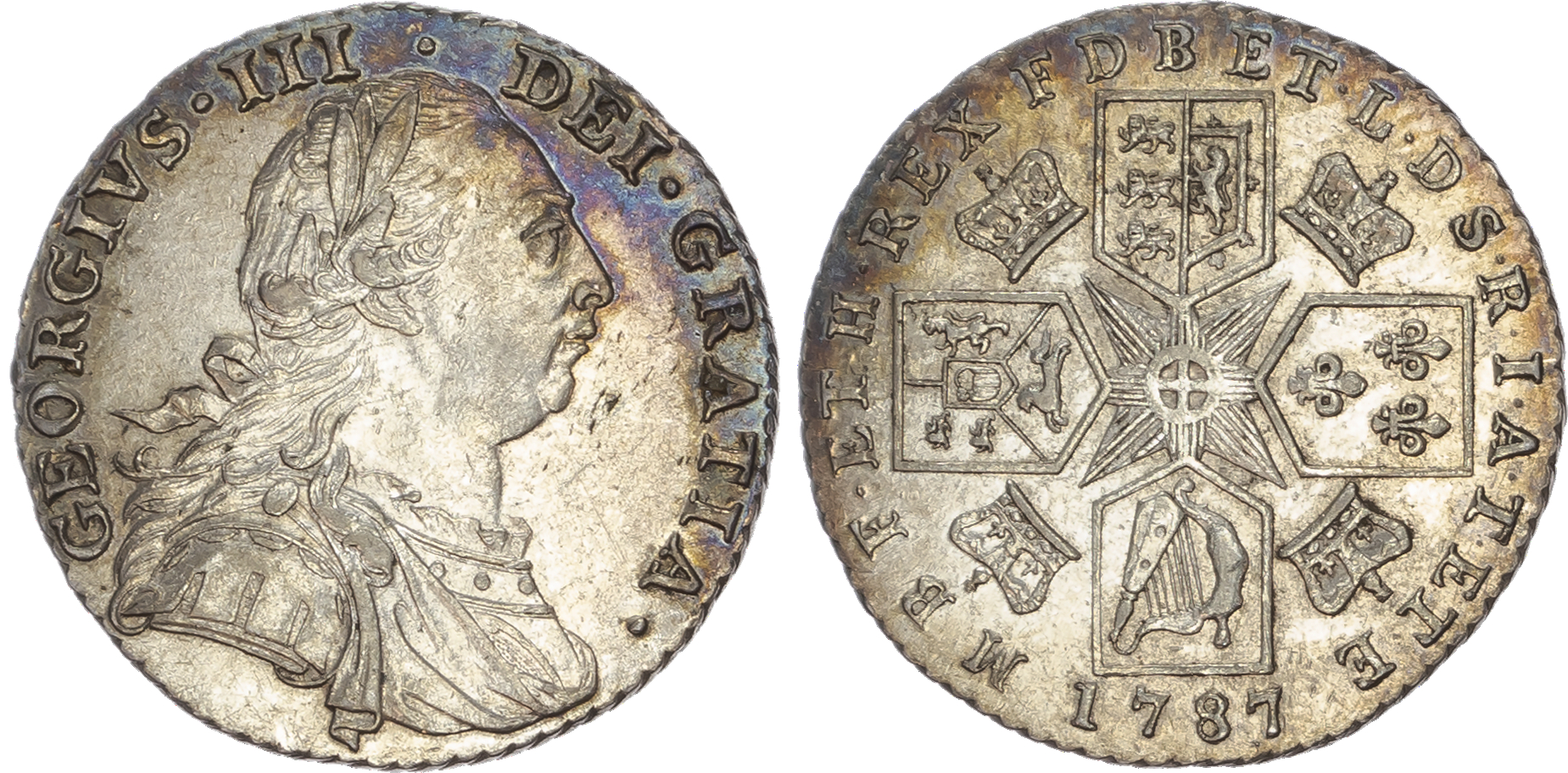 George III (1760-1820) Shilling, 1787, early coinages.