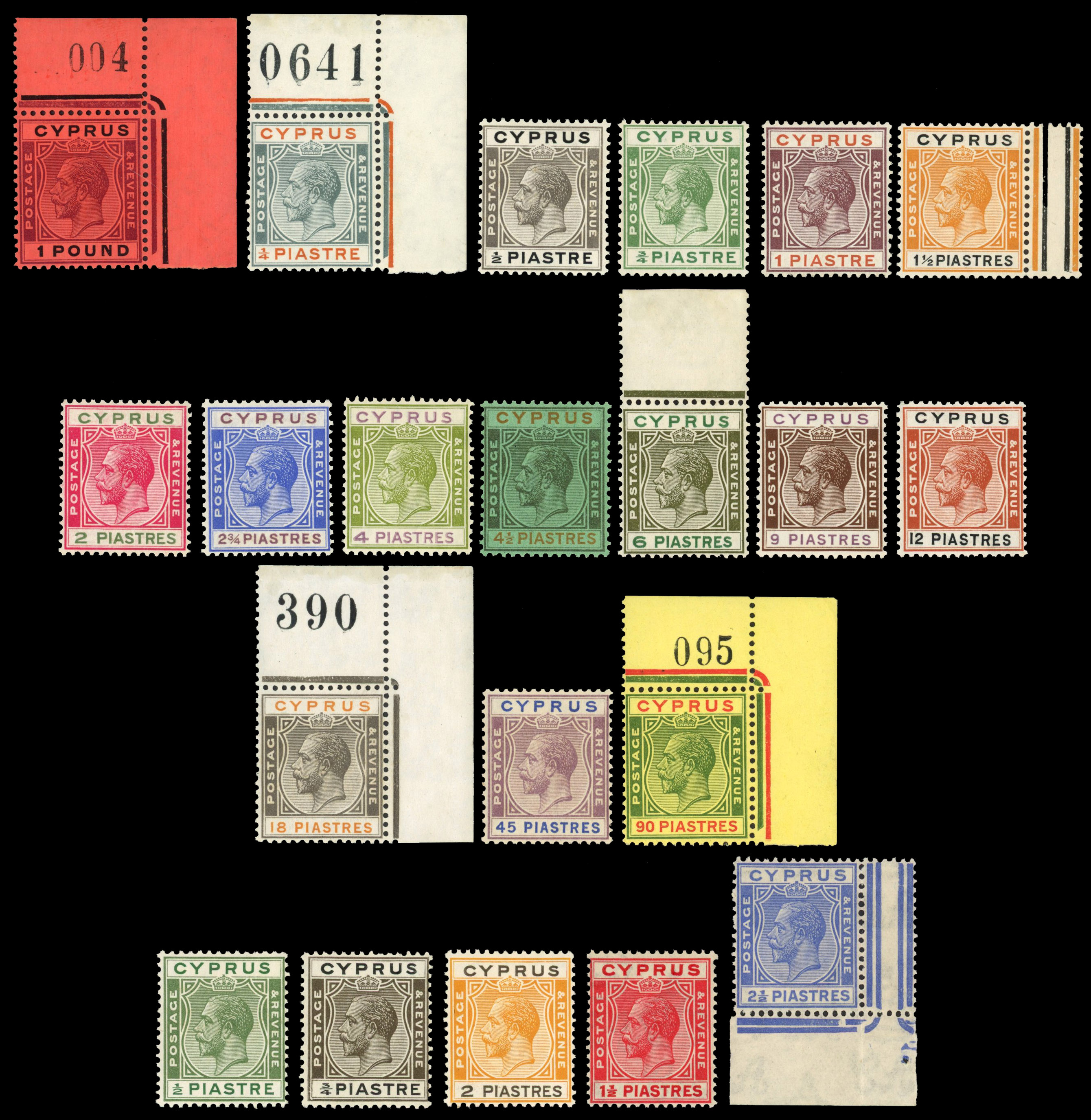 Cyprus SG 102-122 mint