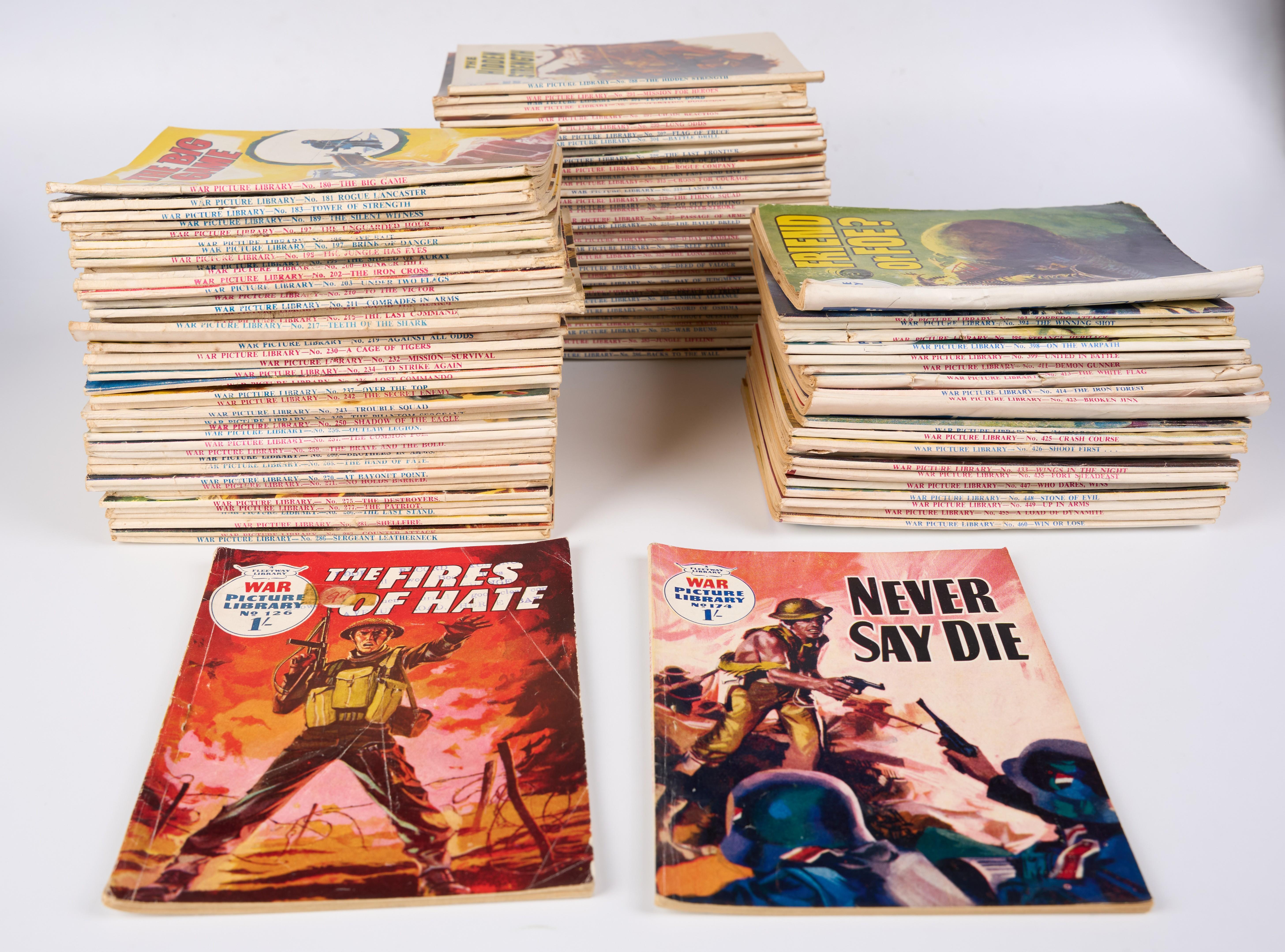 War Picture Library Incomplete Run #126-#460 (Fleetway, 1961-1968) Total 106