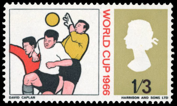 Great Britain 1966 World Cup 1s3d error Blue omitted u/m