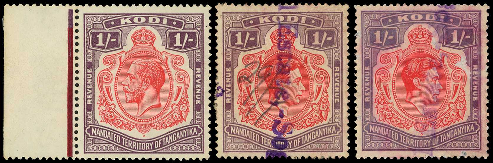 Kodi: 1934 KGV 1s vermilion and purple,...