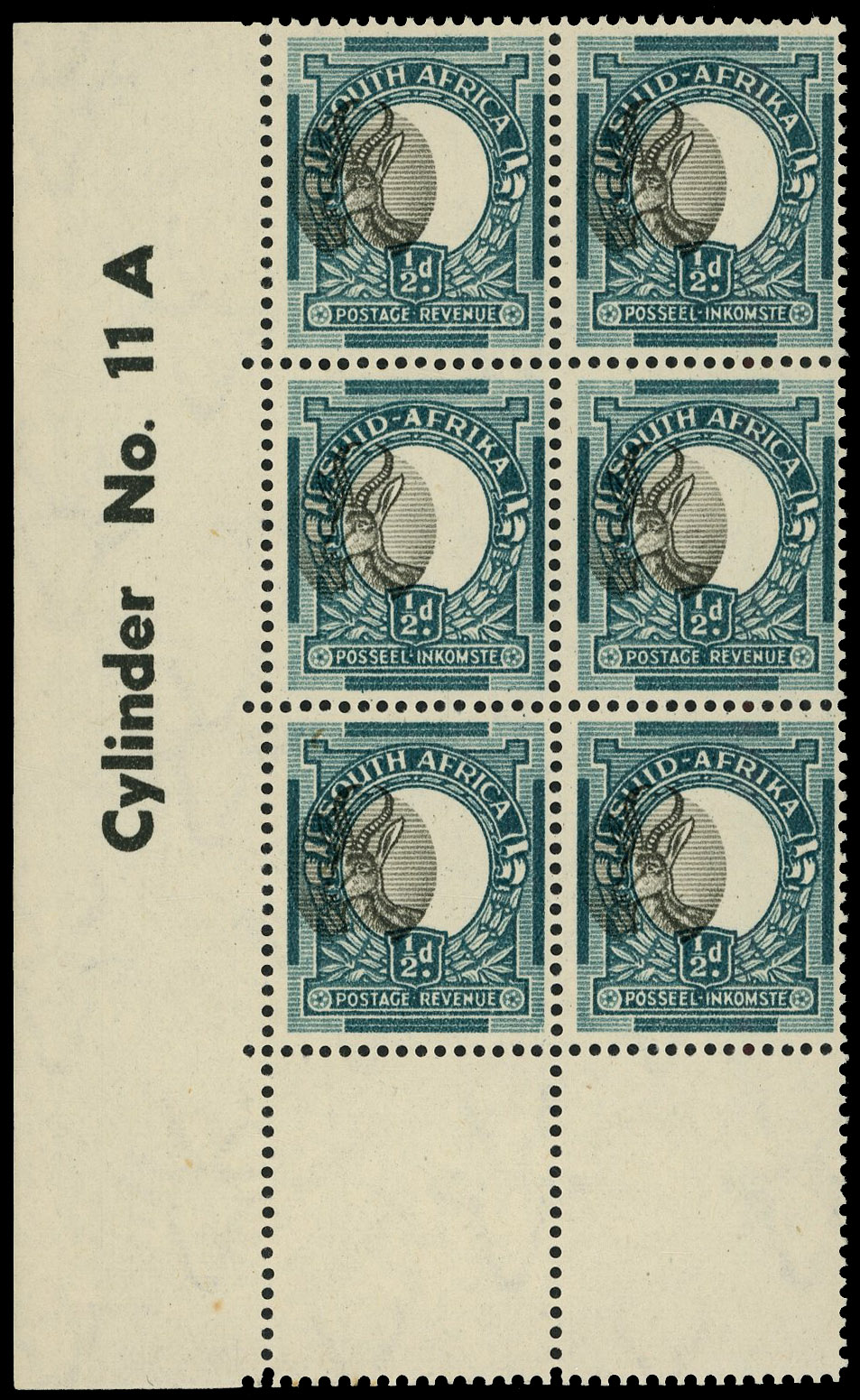 South Africa SG 114c var block mint