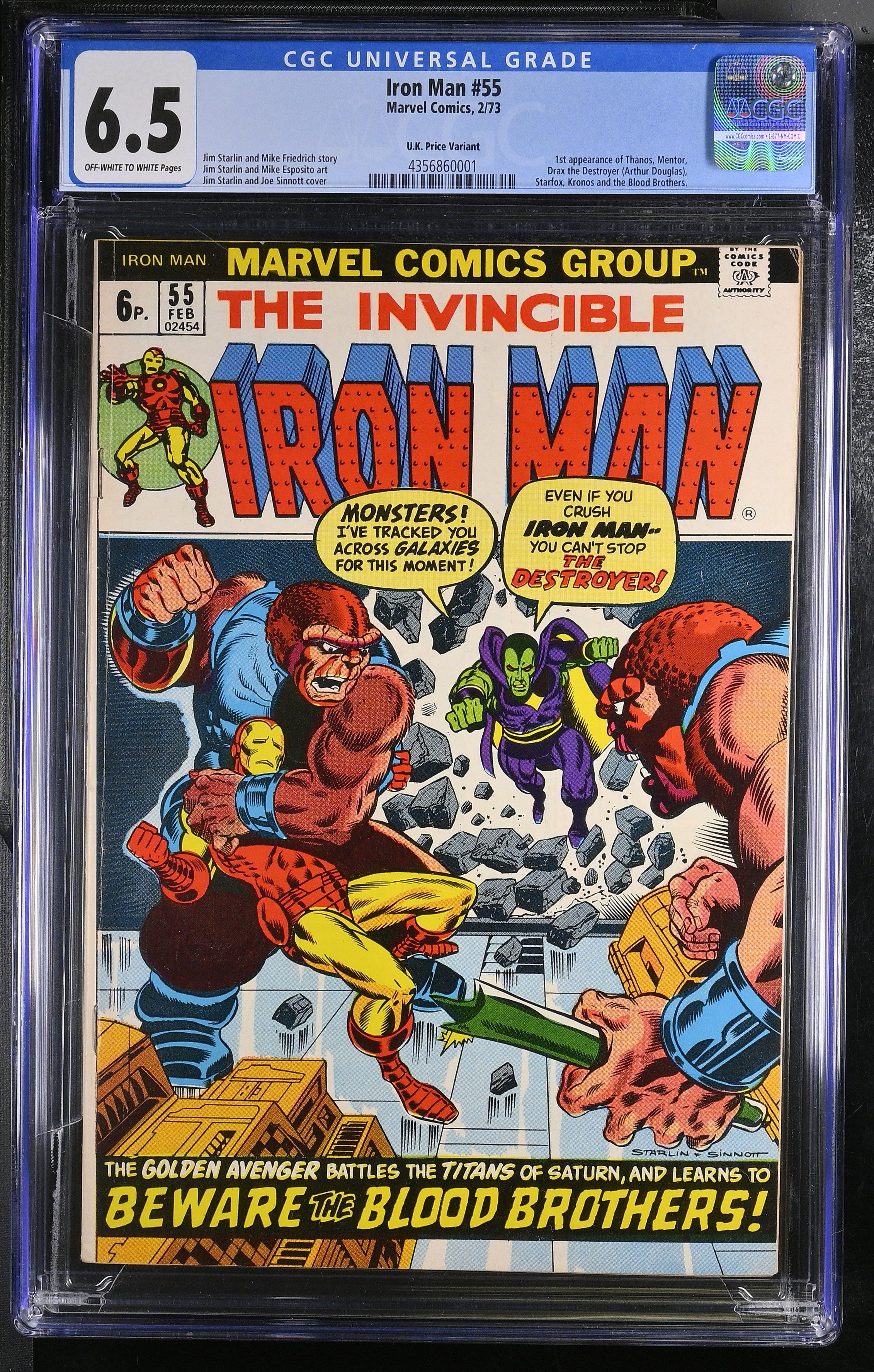 Iron Man #55 (Marvel Comics 1973) CGC 6.5