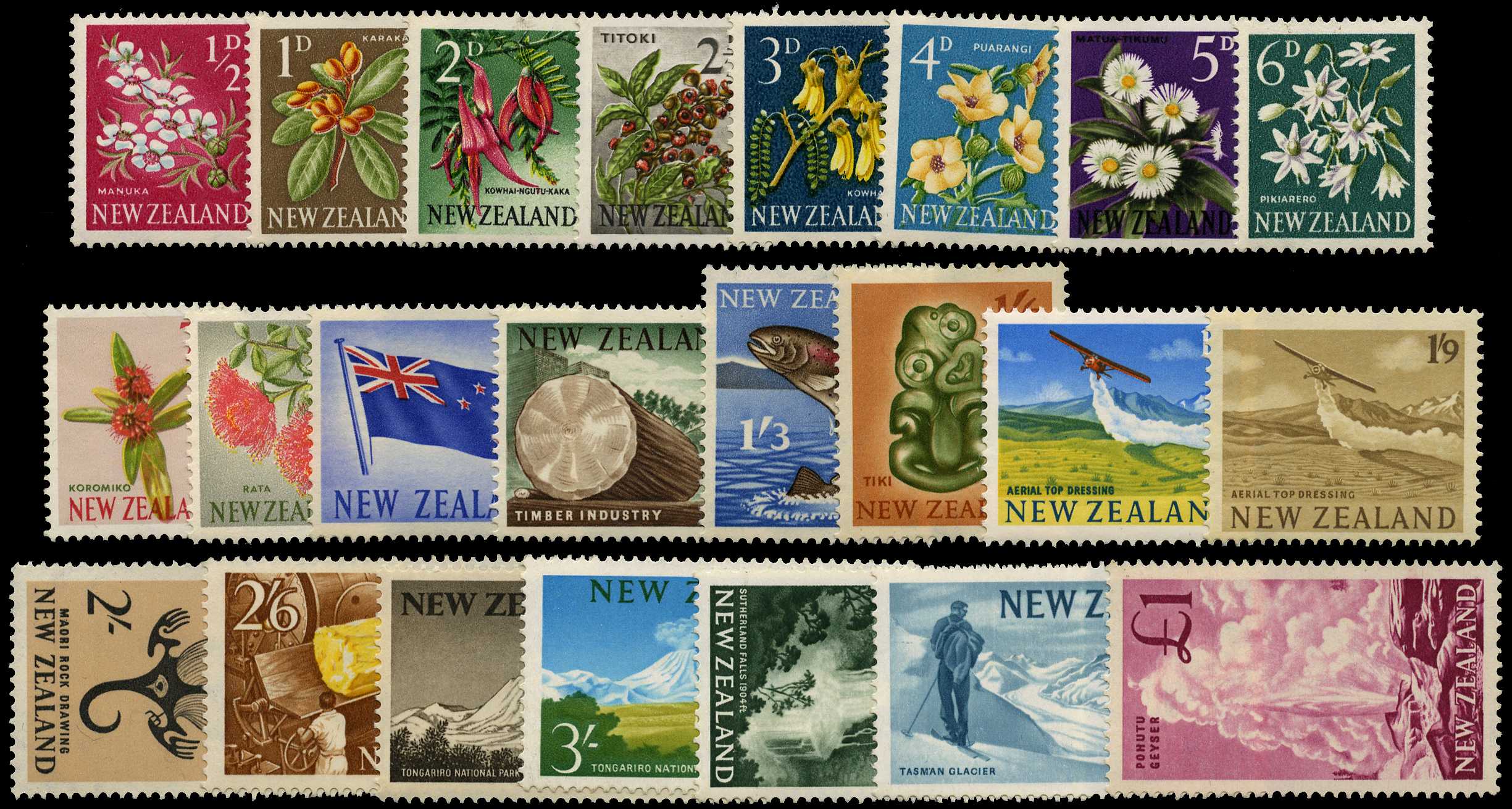1967 ½d to £1 set of 23 fine unmounted o.g....
