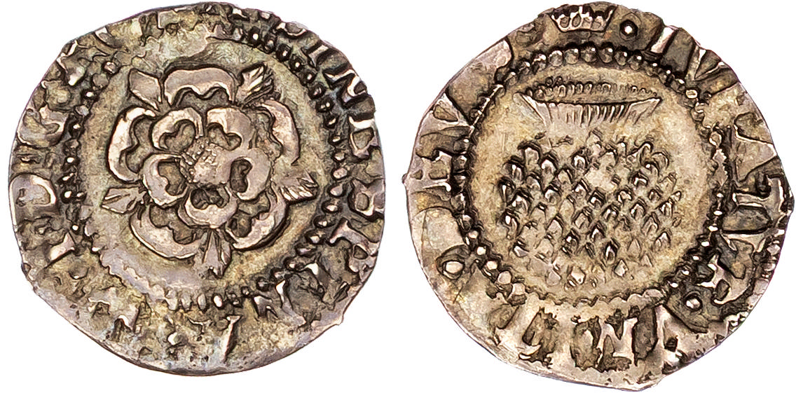 James I (1603-1625), AR Penny, Second Coinage, mm. crown (1607-1609).