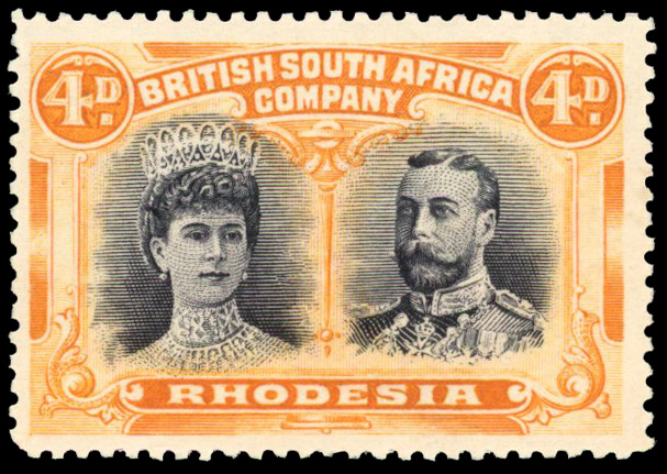 SG 140 variant 4d black and yellow-orange, #3 mint