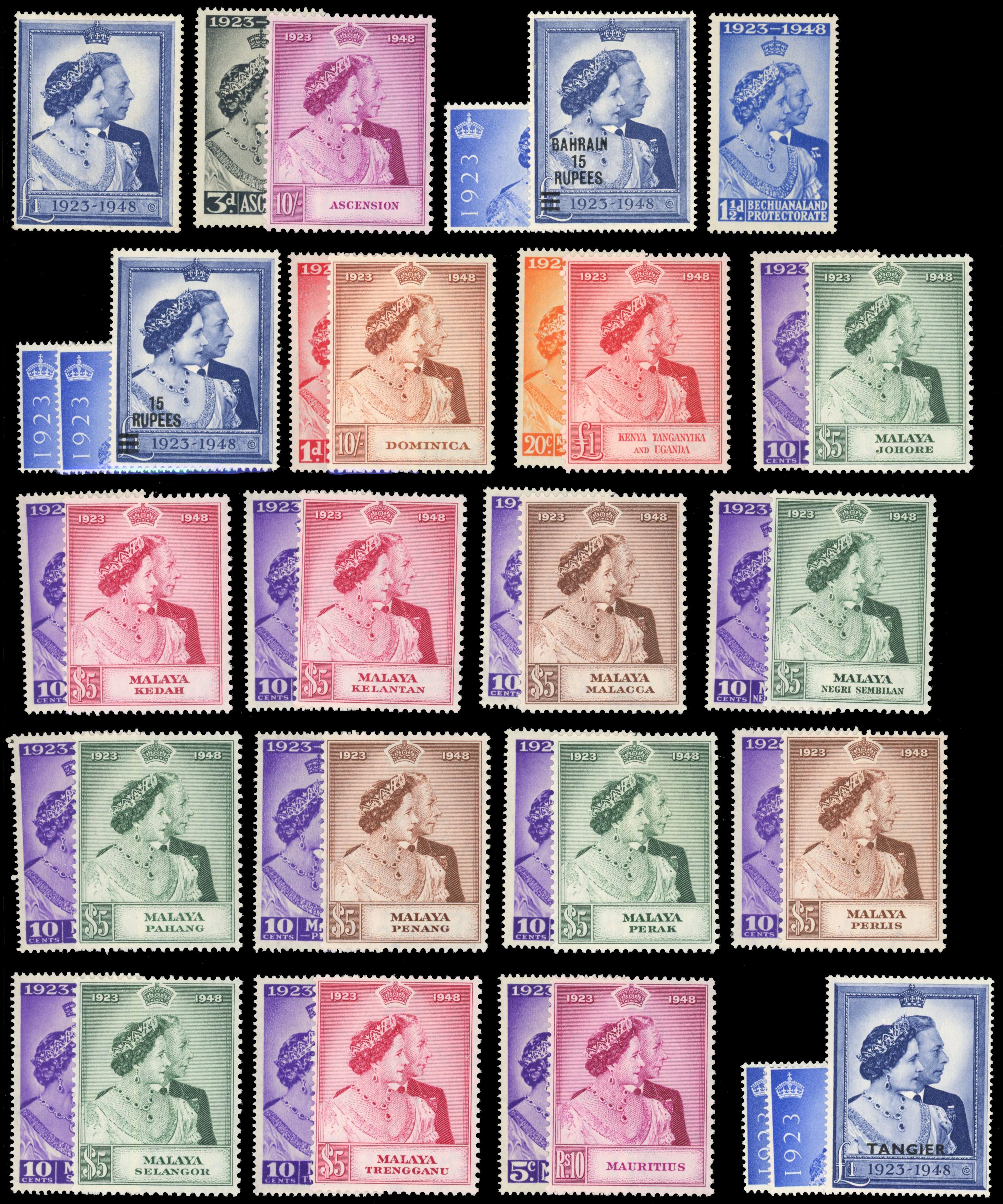 British Commonwealth 1948 Weddings mint