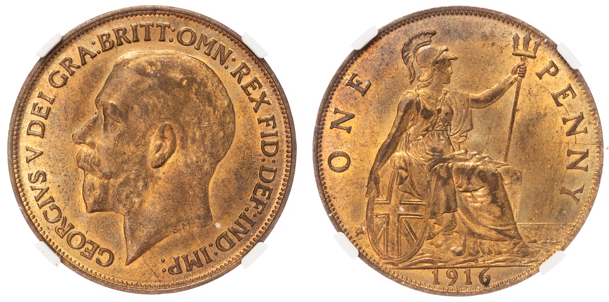 George V (1910-1936), Penny, 1916. 