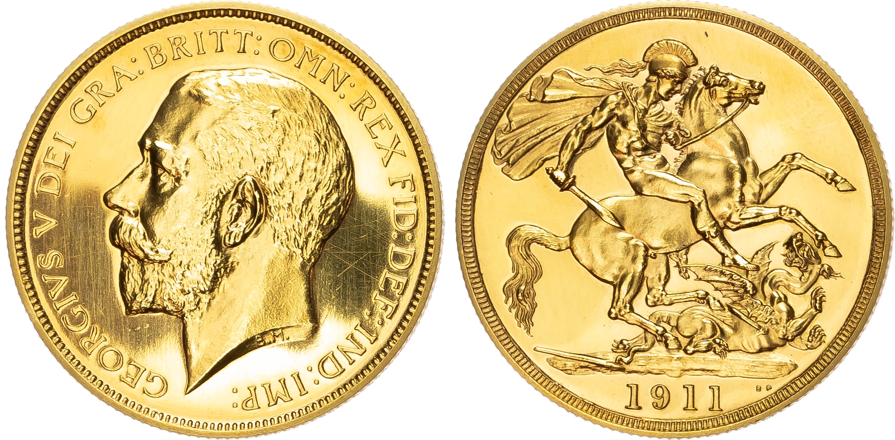 George V (1910-1936), Proof Two Pound, 1911.