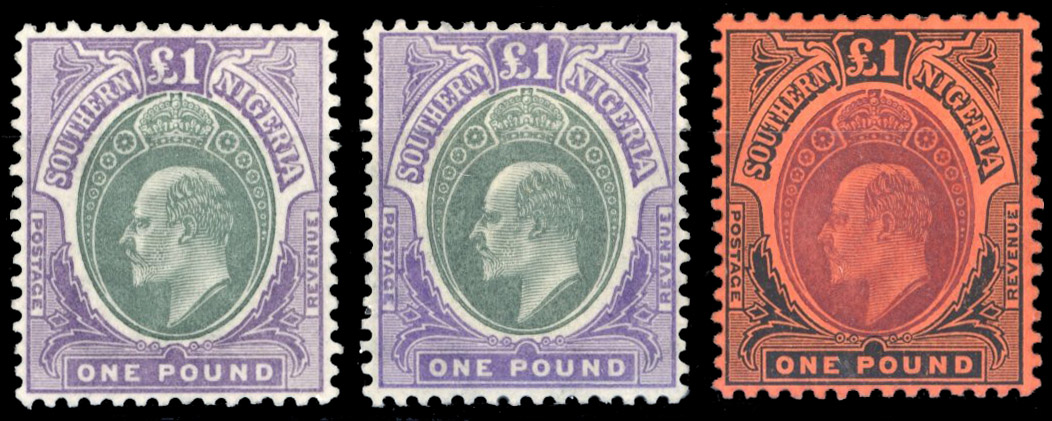 Southern Nigeria 1901-12 collection mint
