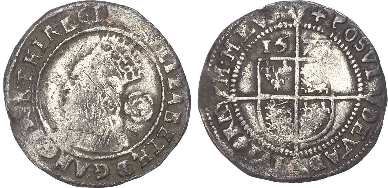 Elizabeth I (1558-1603), Threepence, Fifth issue, 1578, mintmark Greek cross. 