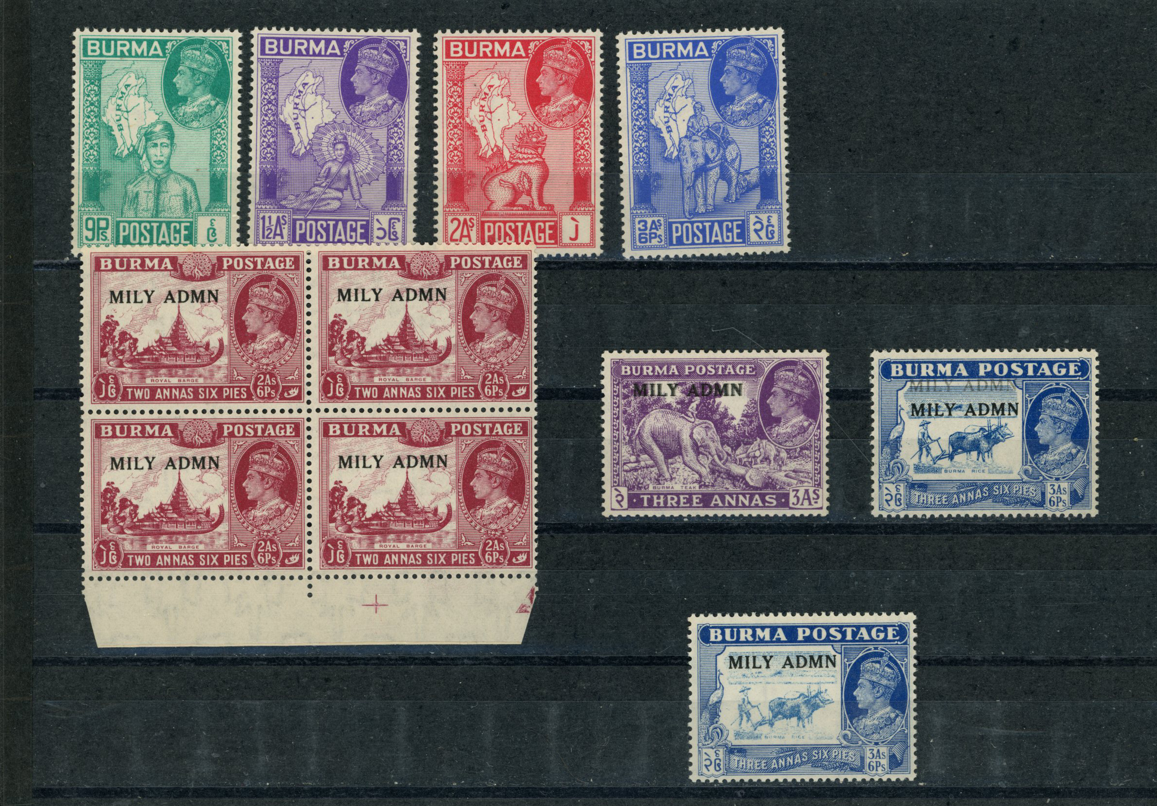 1938-40, 1945 and 1946 sets, unmounted o.g.,...