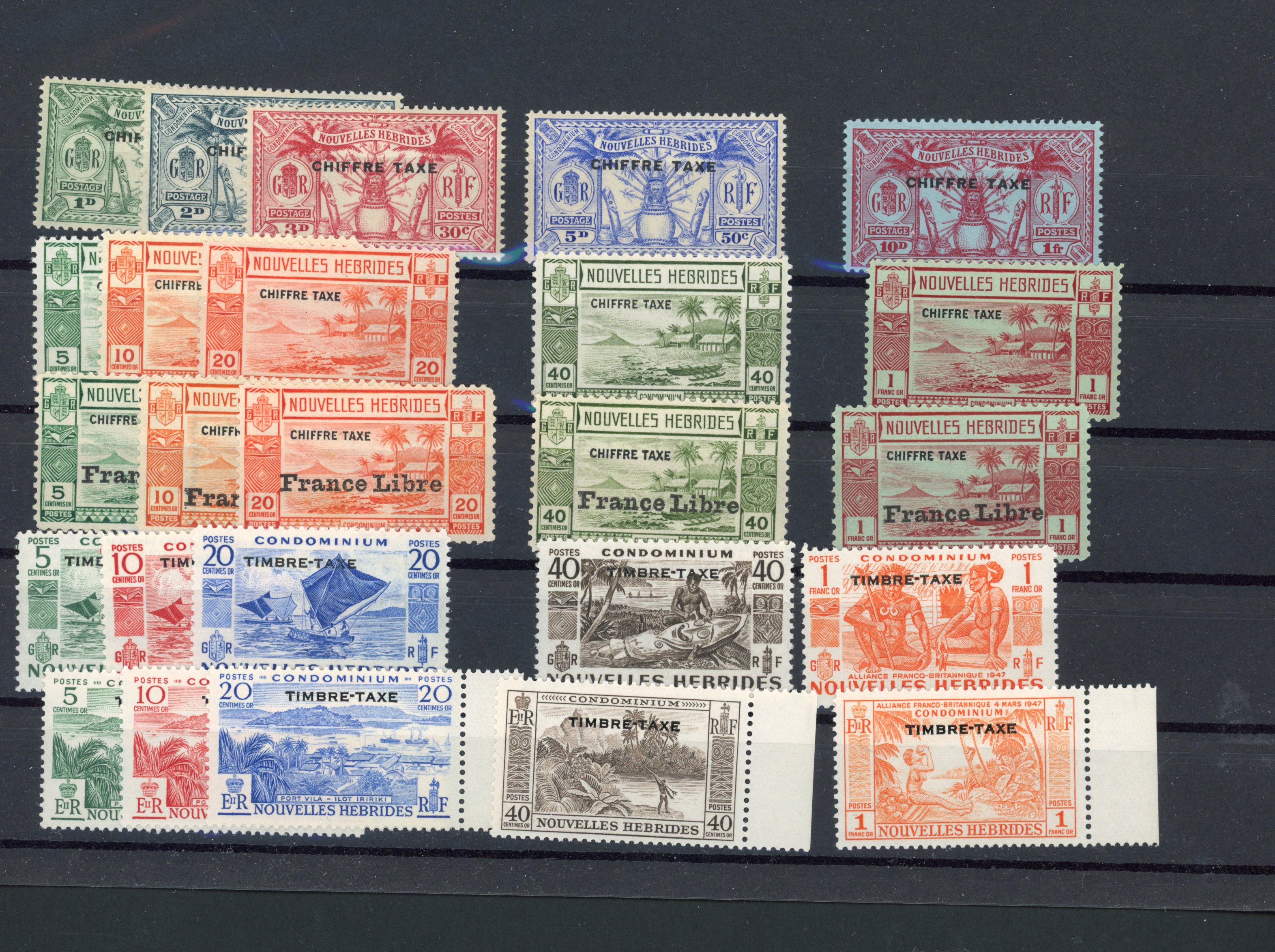 New Hebrides 1920-57 collection mint