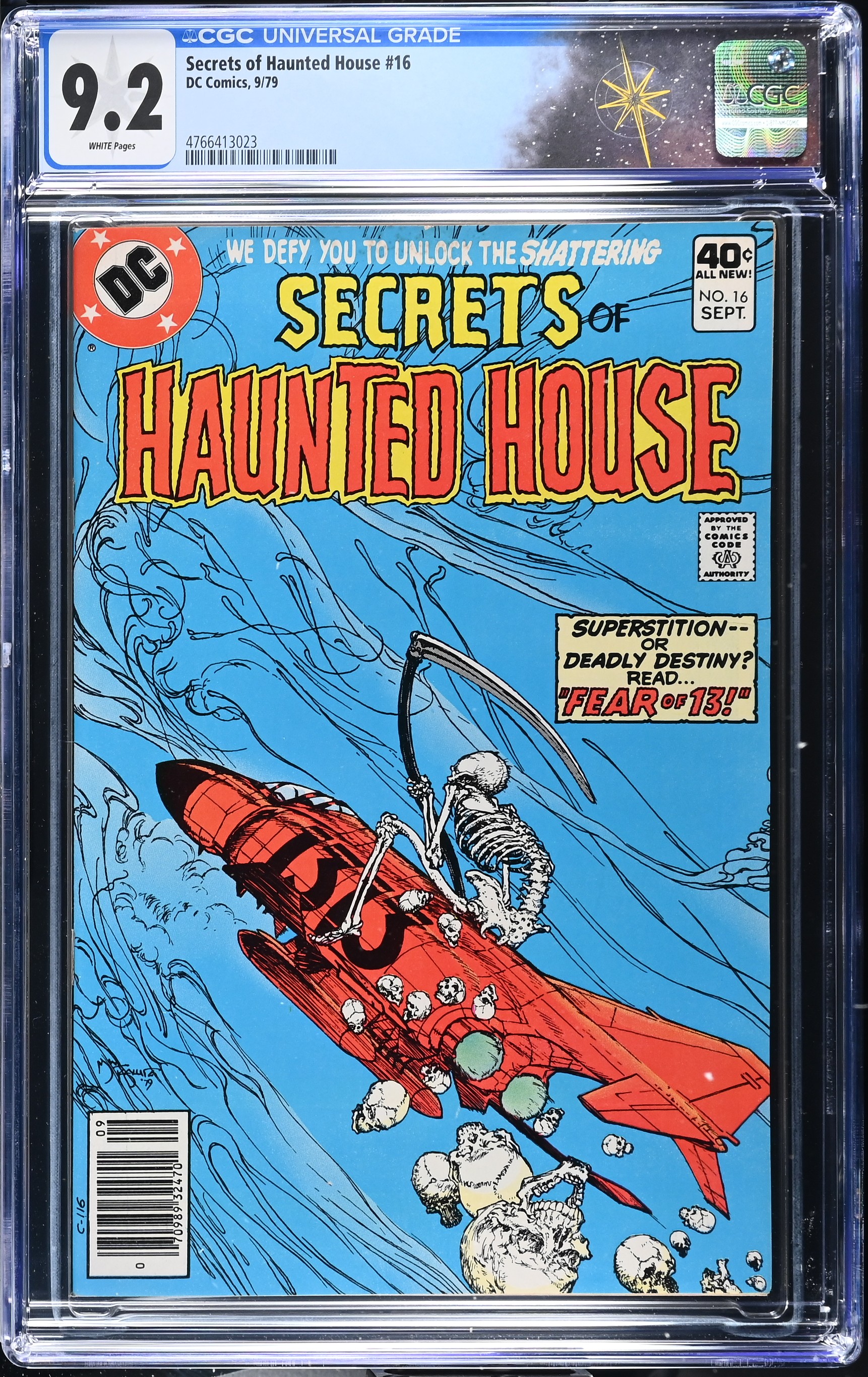 Secrets of Haunted House #16 CGC 9.2 Cover by Michael Kaluta (DC Comics, 1979) White Pages