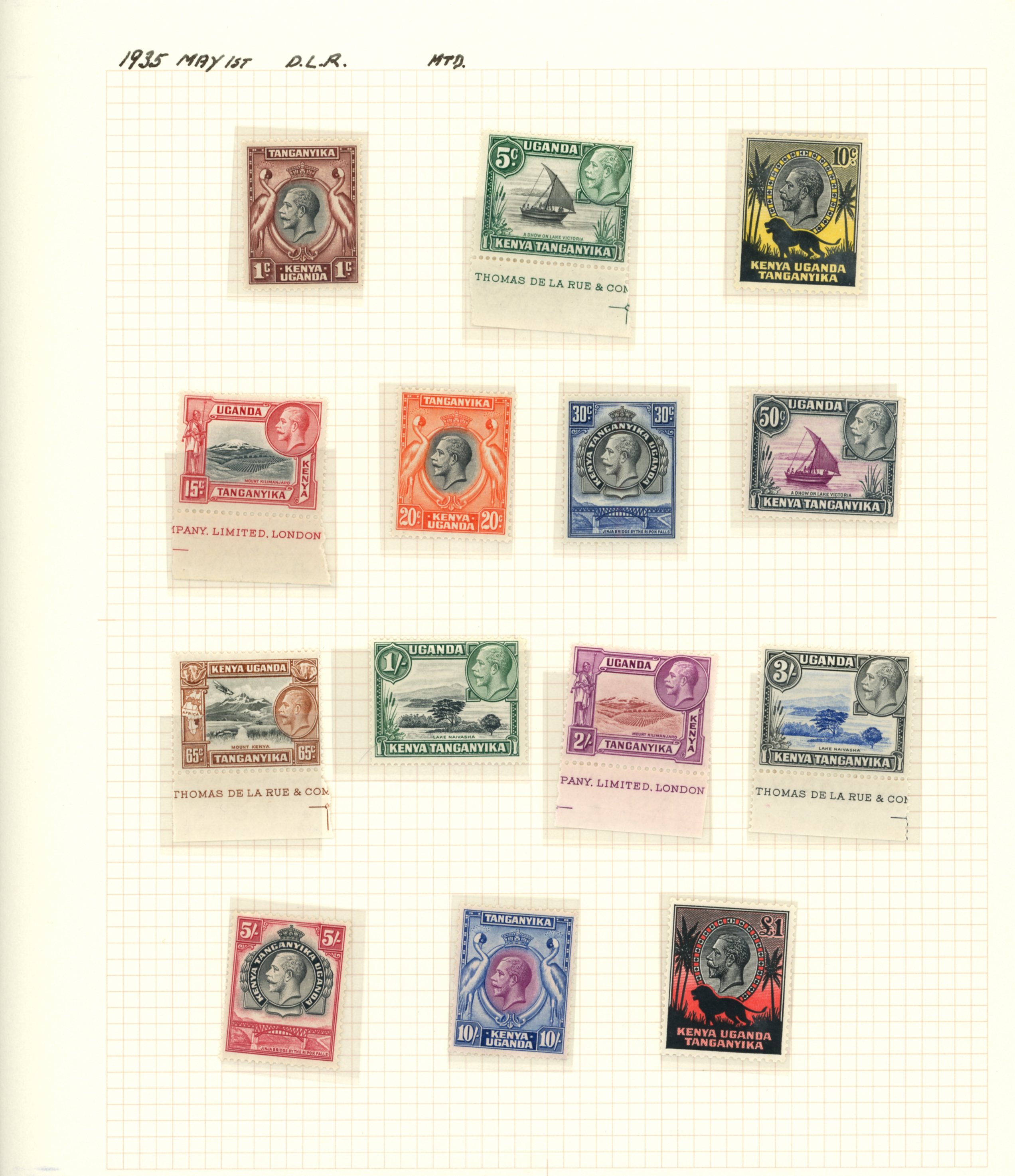1935-60 mint collection (145, plus 19 used)...