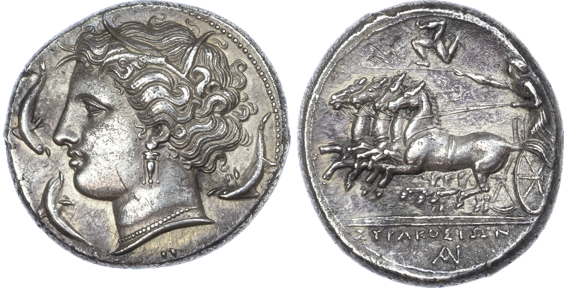 Sicily, Syracuse, Agathokles (317‑289 BC) AR Tetradrachm, c. 317‑310 BC.