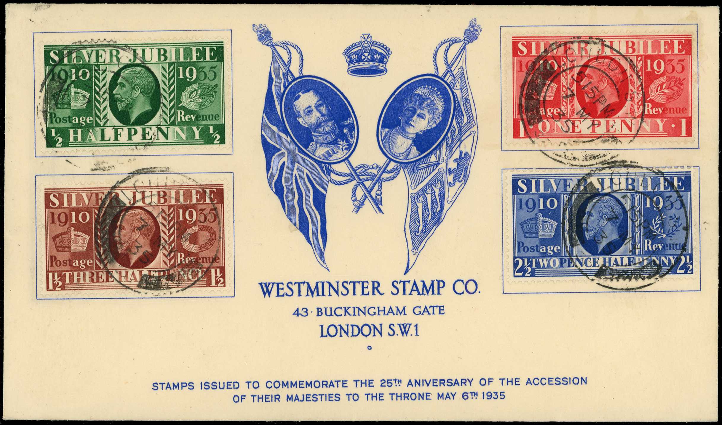 1935 Silver Jubilee set of 4 on...