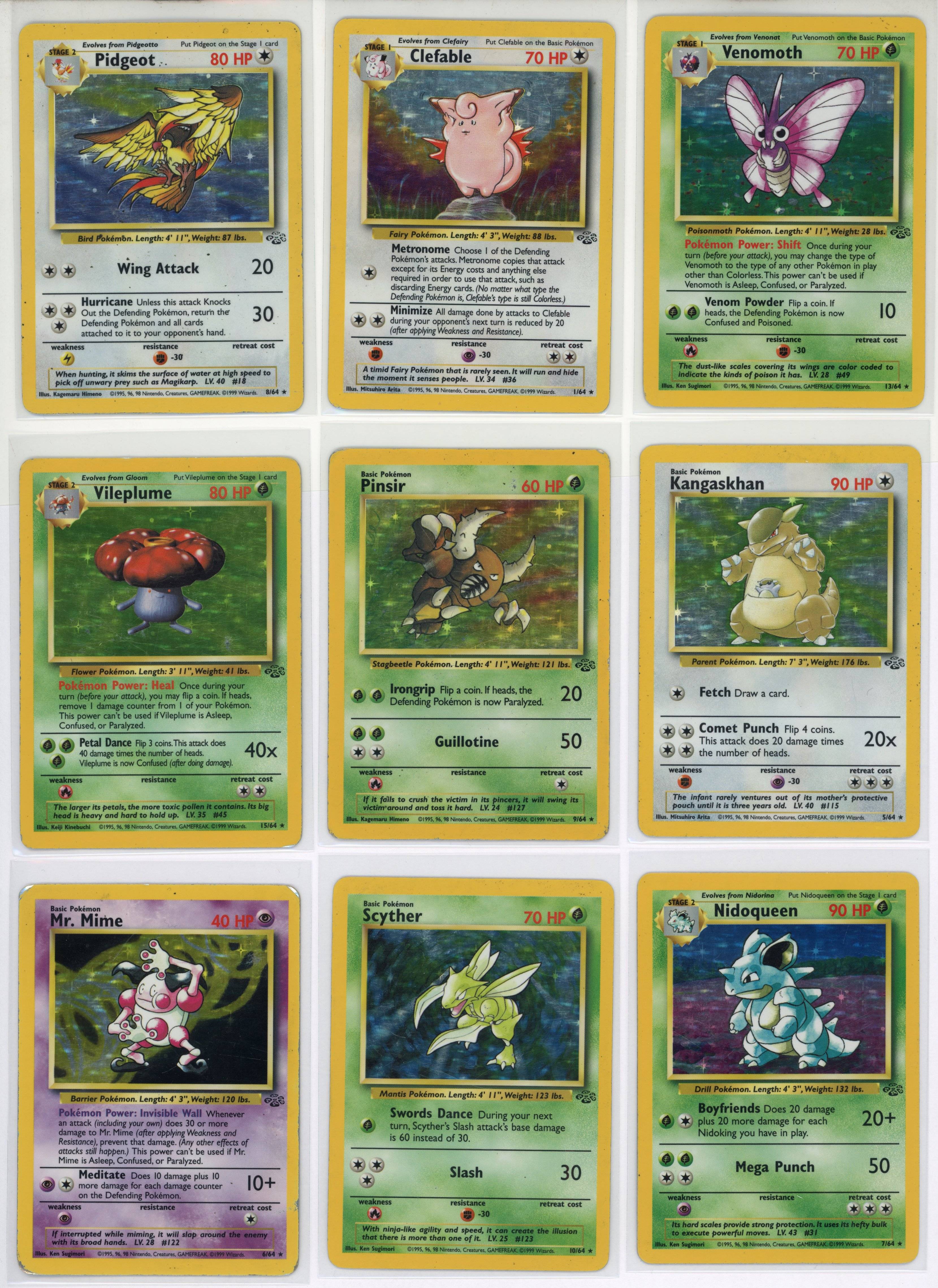 Jungle Partially Complete Set Inc. X13 Holos
