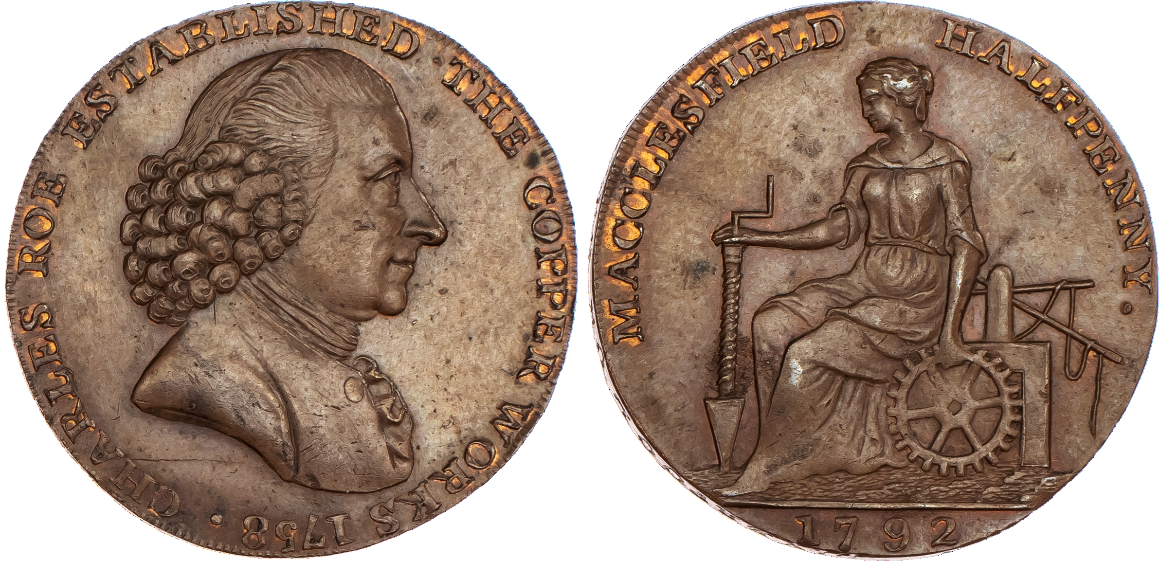 Macclesfield, Contemporary counterfeit of a...