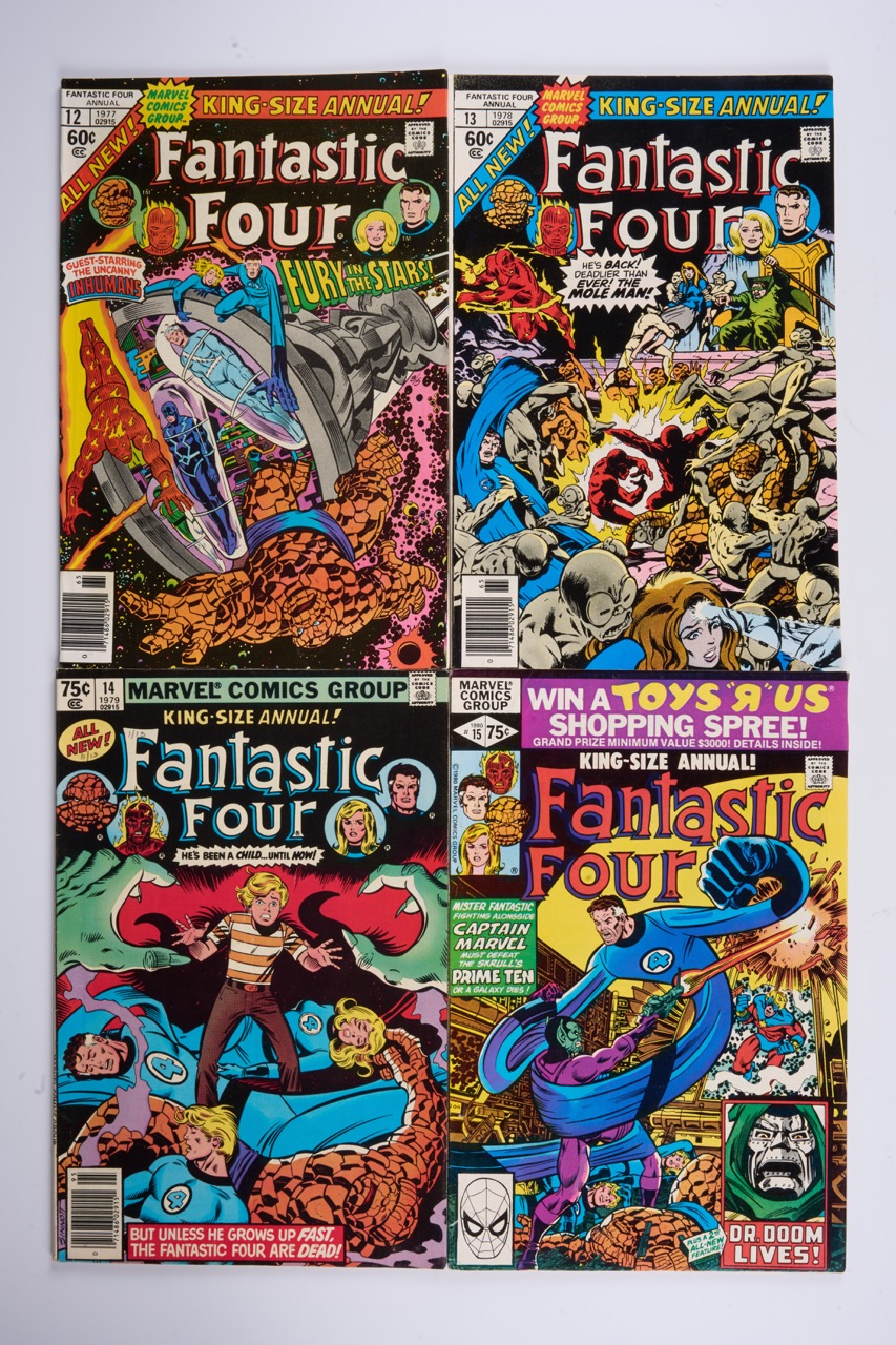 Fantastic Four Volume 1 Annuals #12-#25 (Marvel Comics, 1977-92) Bundle of 13