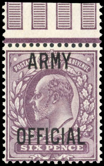 GB SG O52 Army Official 1903 6d mint