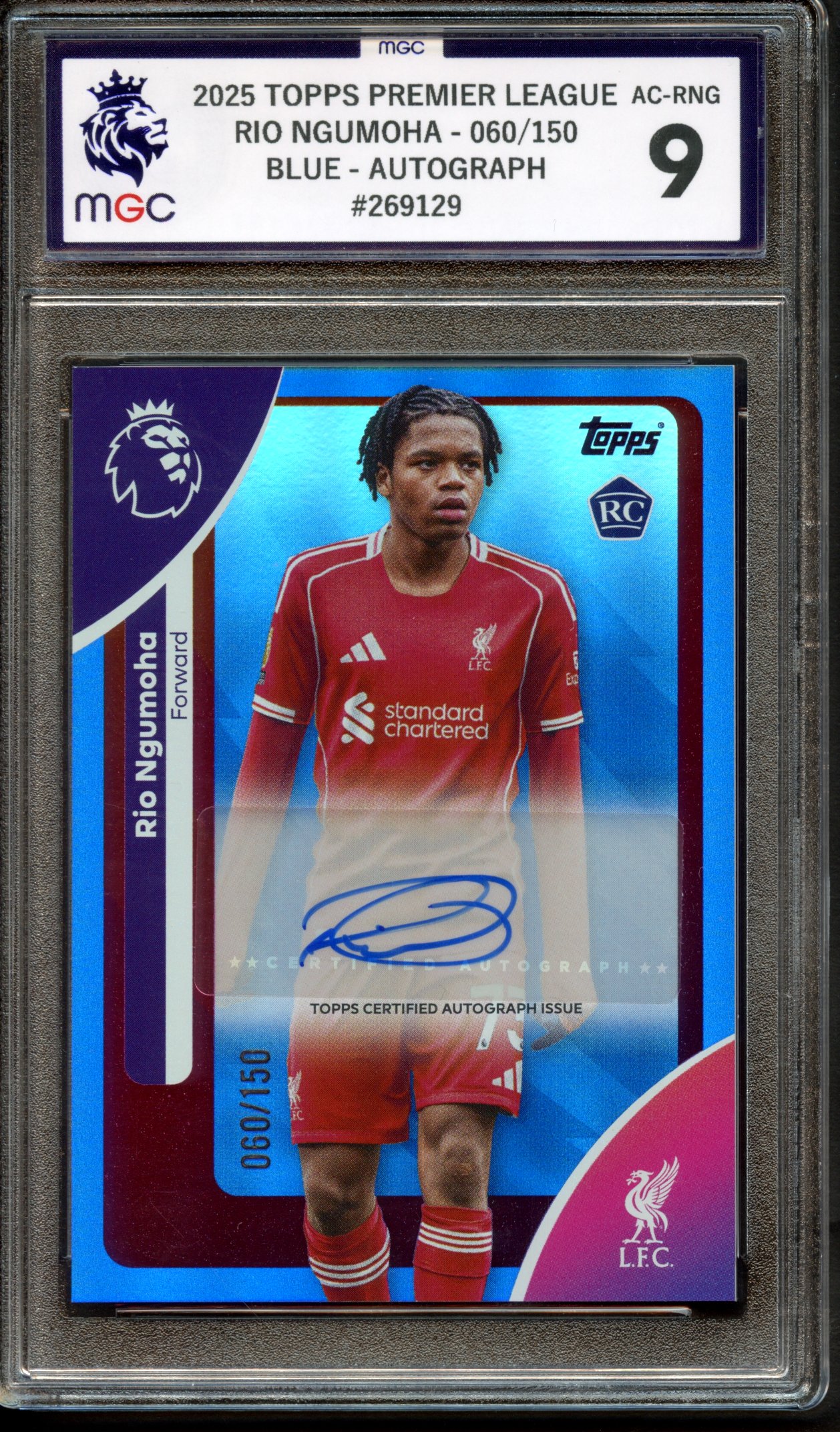 2025 TOPPS PREMIER LEAGUE RIO 060/150 BLUE AUTO #269129