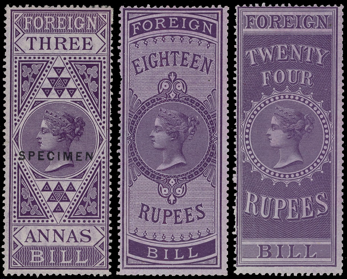 Foreign Bill: 1861-1914 collection on pages comprising 1861...