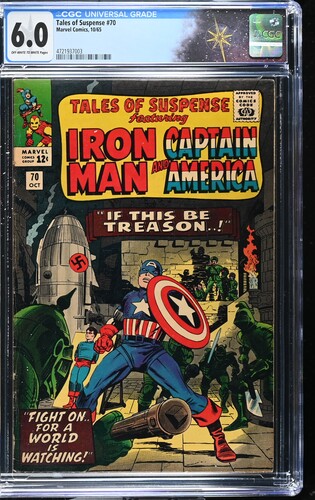 Tales of Suspense #70 CGC 6.0 "Fight On! For A World Is Watching!" (Marvel Comics, 1965) Off-white to white pages