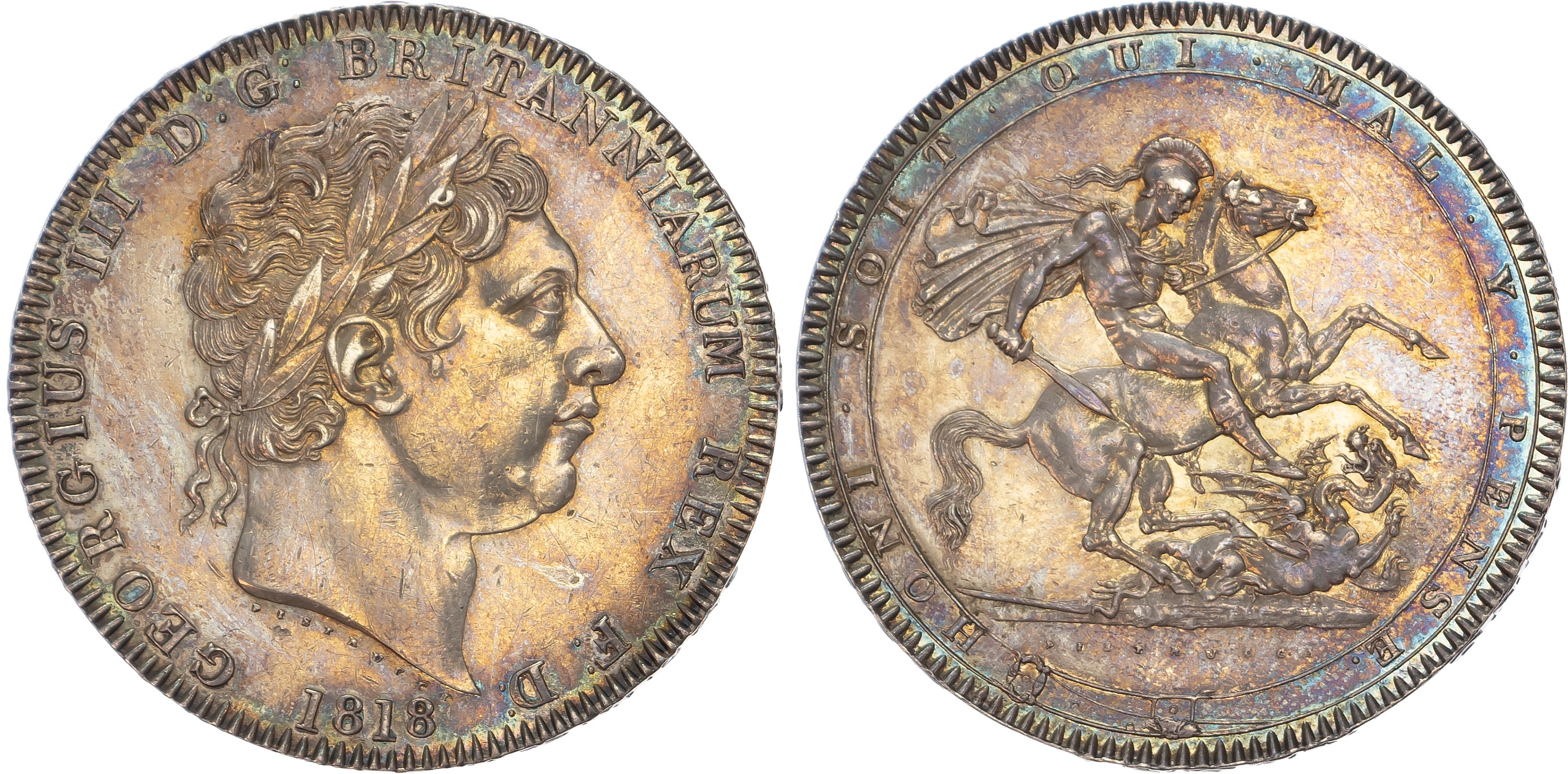 George III (1760-1820), Crown, 1818 LIX